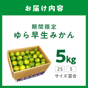 【0162-3】糖度抜群！ゆら早生（みかん）5kg≪先行予約≫