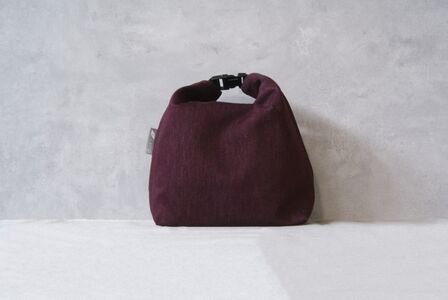 保冷バッグ （赤） バッグ ポーチ ドリンク 缶 保冷缶 お弁当入れ 万能 便利 デニム生地 尾州デニム キャンプ キャンプ用品 アウトドア アウトドア用品 愛知県 知多市