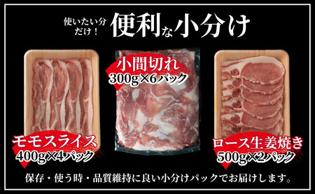 《定期便》長崎県産豚 食べ比べ 梅コース【3回お届け】
