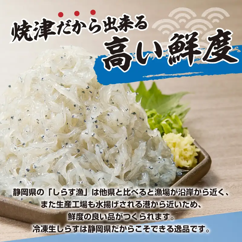 a10-1266　静岡県産お刺身用生しらす：100g×6パック　合計600g