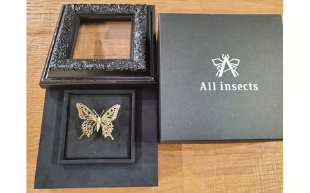 スズメバチピンブローチ　ゴールドカラー　All insects　【セレブ御用達】【世界10個限定】【運気UP】今、世界中から熱視線を浴びている幻の昆虫アートジュエリー