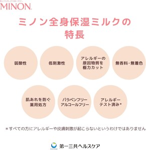 1738-1　ミノン全身保湿ミルクつめかえ用3個セット　保湿 保湿クリーム ボディークリーム 敏感肌 ミノン 詰め替え 詰替え 肌トラブル スキンケア 乾燥肌 無香料 無着色 低刺激性 弱酸性 アレルギー あせも にきび