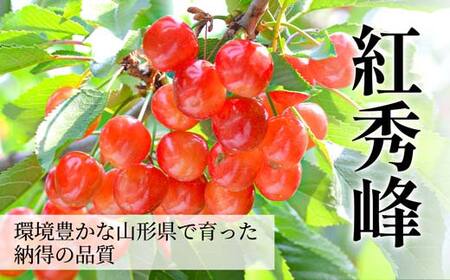さくらんぼ 紅秀峰 300g 2L玉 秀品 1パック バラ詰め 山形県産 化粧箱入り 【令和8年度 先行予約】 FSY-2791
