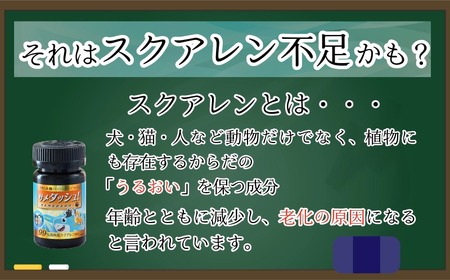 ペット用 サプリメント 【サメダッシュ！】 60粒 ペット用 エイジングケア スクアレン 99％以上配合 サプリ 千葉県銚子市