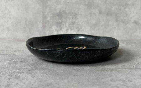 【瀬戸焼】 TORI to HA 小皿 5枚 (黒結晶) 【カネ三商店】 / 食器 皿 プレート ギフト / 瀬戸市[BBDD052]