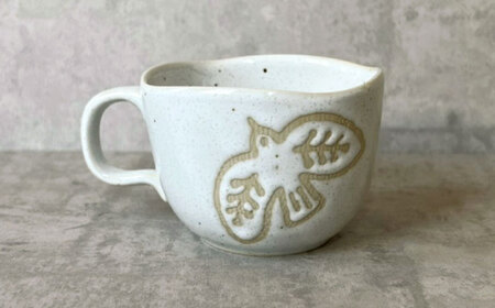 【瀬戸焼】 TORI to HA コーヒーカップ 2個 (白) 【カネ三商店】 / 食器 マグカップ ティーカップ ギフト / 瀬戸市[BBDD057]