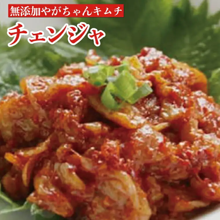 「無添加やがちゃんキムチ」白菜キムチ「頂」とチャンジャセット 〈 白菜 キムチ チャンジャ セット 韓国料理 自家製 美味しい ヤンニョムジャン こだわり 専門店 グルメ 人気 おすすめ ギフト おつまみ 惣菜 〉