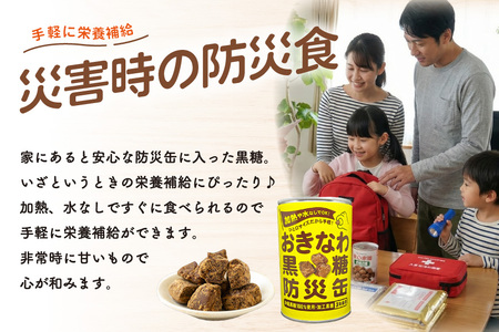 黒糖 おきなわ黒糖 防災缶 24缶 セット [沖縄ビエント 沖縄県 伊江村 ie47bix880001]