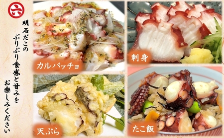 【明石産】ほんまにうまい！釜あげ明石だこ大２尾・たこ唐揚げ大セット〈本場の味〉