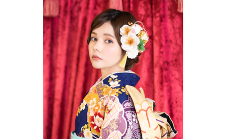 Arenca 雪椿 No.8343 髪飾り かんざし 花 和装 着物 造花飾り ヘアアクセサリー フラワー 卒業式 卒園式 入園式 入学式 成人式 結婚式 東京 墨田区 赤