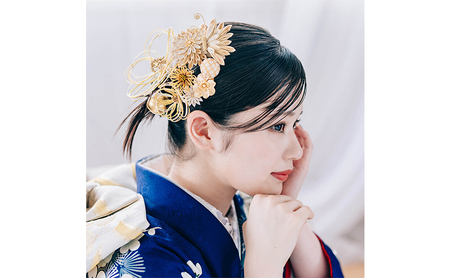 Arenca 麗華爛漫 No.8389 髪飾り かんざし 花 和装 着物 造花飾り ヘアアクセサリー フラワー 卒業式 卒園式 入園式 入学式 成人式 結婚式 東京 墨田区 金