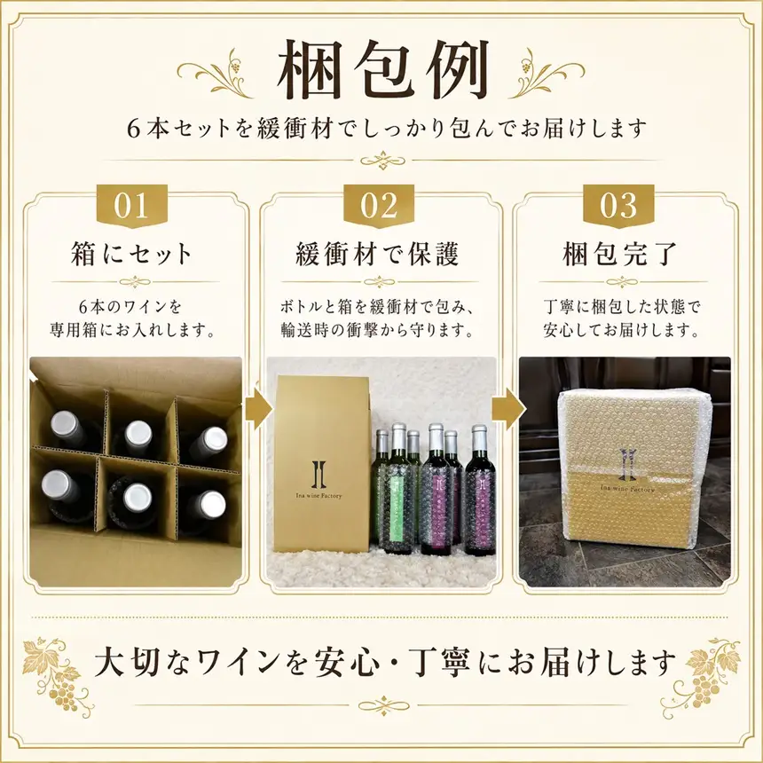 伊那ワイン工房 ハーフワイン６本セット（ナイアガラ辛口と山葡萄甘口）【027-19】