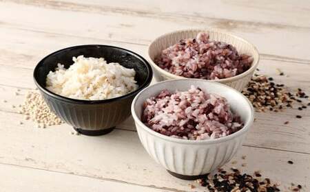 五穀米（黒・赤）＆もち麦セット 計1300g (450g×2袋) (400g×1袋)お米 米 五穀米 玄米 黒米 赤米 押し麦 餅きび 食べ比べ 食物繊維 麦ごはん 国産五穀米