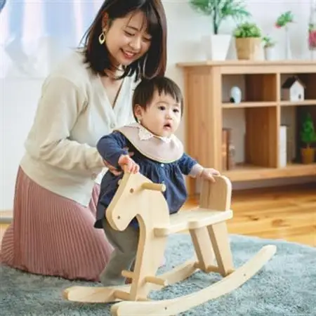 ひのきのおもちゃIKONIH(アイコニー)の知育玩具　木馬【1450417】