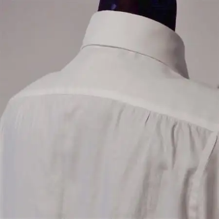 ハンドメイド　ドレスシャツ　 白　Lサイズ　cotton100% 140番双糸ツイル生地【1239539】