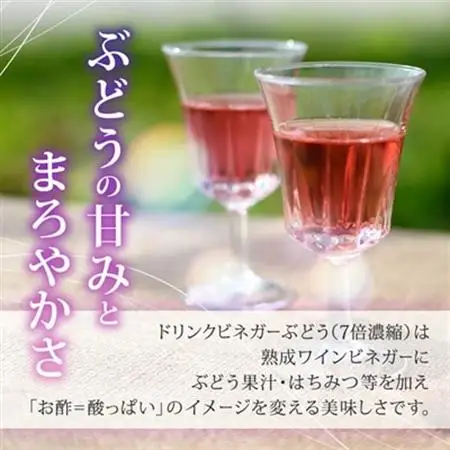 お酢のイメージを変える!ドリンクビネガーぶどう 2本セット ー飲むワインビネガー(飲む酢)-【配送不可地域：離島】【1336547】