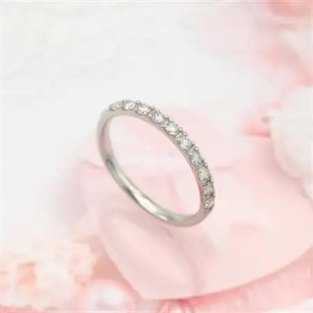 PT900 0.3ct 一文字ダイヤモンド リング　　#12　　HR-009177【配送不可地域：離島・沖縄県】【1401051】