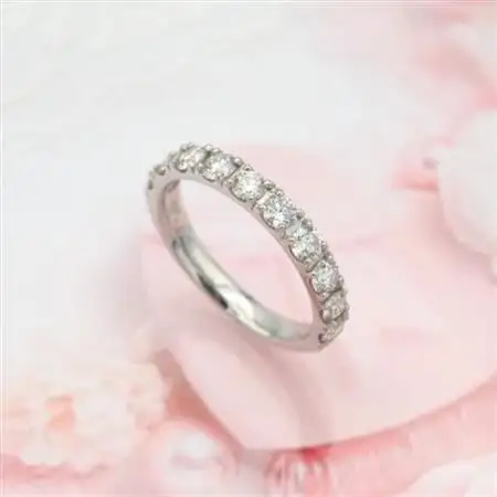 PT900 1.0ct 一文字ダイヤモンドリング　#10　HR-009179【配送不可地域：離島・沖縄県】【1401072】