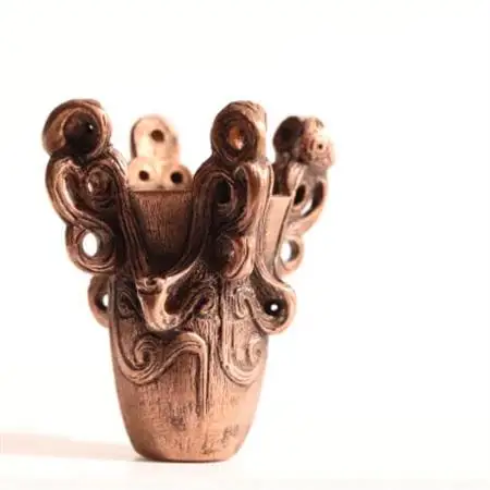 【Do_goods】縄文時代の息吹を現代に 水煙文土器の純銅ミニオブジェ　659-178【配送不可地域：離島】【1490525】