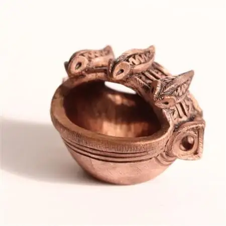 【Do_goods】縄文時代の愛らしい　ツチノコ釣手土器　純銅製ミニオブジェ　659-722【配送不可地域：離島】【1490534】