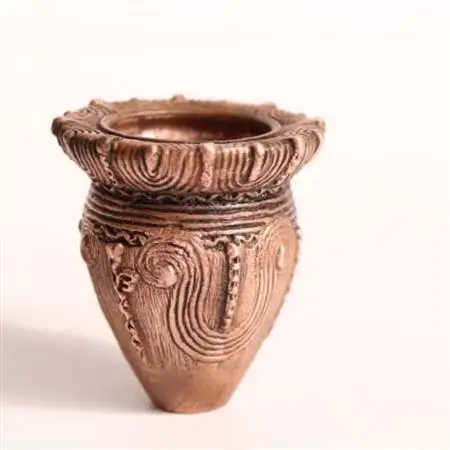 【Do_goods】縄文時代の造形美を現代に　純銅製の大型深鉢形土器ミニオブジェ　659-298【配送不可地域：離島】【1490538】