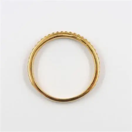 【山梨県】【ジュエリー】K24 pure gold / ミル打ち リング 12号【配送不可地域：離島・沖縄県】【1645554】