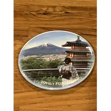 課題解決型地域活性化富士山オリジナルアイテム 缶バッジ 5個セット【配送不可地域：離島】【1700145】