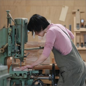 対馬ヒノキのはんぶんこ時計  [WAL009]