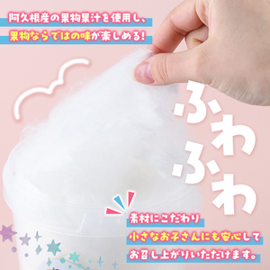 フルーツ綿あめ「雲の果実」アソートセット(約40g×4種・Cセット) 国産 阿久根産 わたあめ 綿飴 果汁 果物 いちご びわ ぼんたん 大将季 おやつ スイーツ 【松永青果】akn053-48