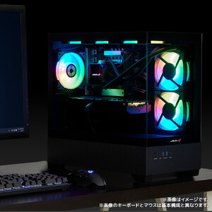 パソコン工房 4年間物損保証 ミニタワーゲーミングPC Ryzen 7/5070/ピラーレス/No.398