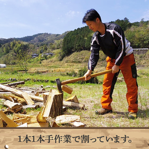 四万十の薪 1年乾燥 カシ他(約20kg)×10箱 Bnm-25／ アウトドア キャンプ 薪