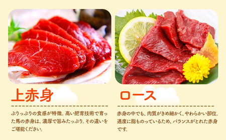 馬刺し 馬刺し 6種 食べ比べ 280g 株式会社利他フーズ《30日以内に出荷予定(土日祝除く)》 上赤身 中トロ 大トロ ふたえご ロース たてがみ 希少部位 国産 冷凍 生食用 肉 馬肉 ふるさと納税馬刺し 熊本県 南阿蘇村 送料無料 馬刺 ばさし 名物