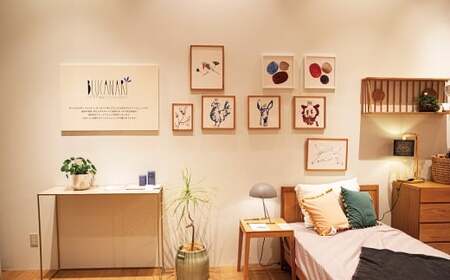 BLUCANARI ブルカナリ RED BEAR （ ABC-07 ） インテリア アート ハンドメイド シリアルナンバー 直筆サイン入り 絵画 絵 デザイン 限定