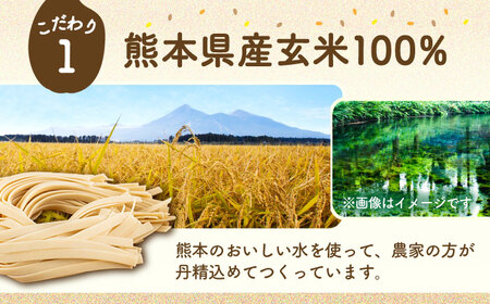 【全3回定期便】玄米パスタ フェットチーネ10袋セット / 玄米 パスタ 特産品 熊本【株式会社熊本玄米研究所】[BHAF028]