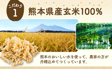 【全6回定期便】玄米パスタ フジッリ8袋セット / 玄米 パスタ 特産品 熊本【株式会社熊本玄米研究所】[BHAF037]