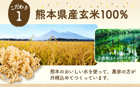 玄米パスタ フジッリ20袋セット / 玄米 パスタ 特産品 熊本【株式会社熊本玄米研究所】[BHAF043]