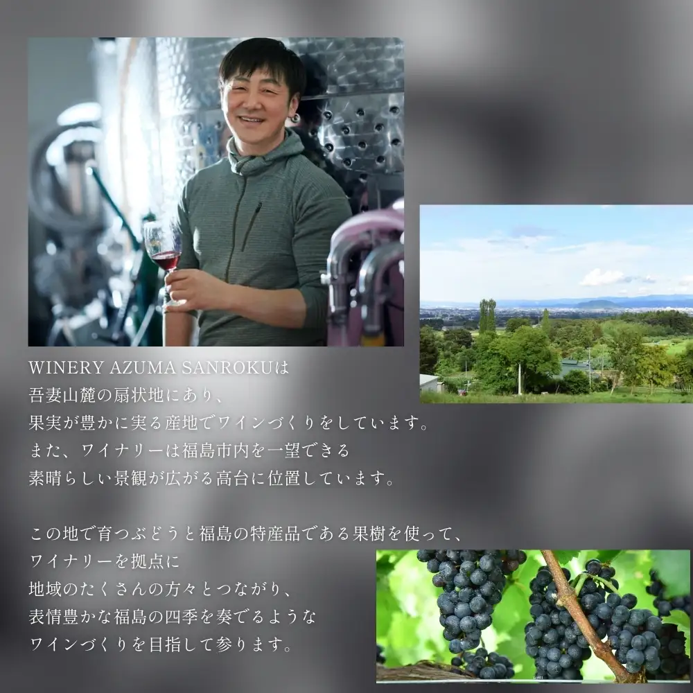 No.3271 ワイナリー吾妻山麓 赤・オレンジワインの２本セット