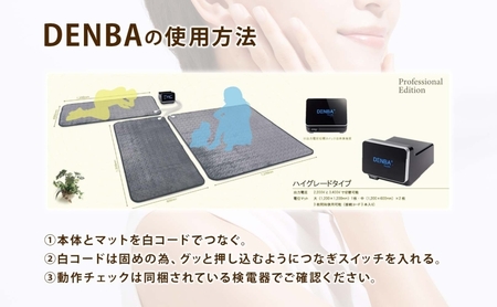 DENBA Health High grade マット 3枚同時に接続タイプ  同時に3名がご使用 敷くだけ 睡眠時 スリープテック 睡眠快眠 電場 家庭用 機器 電子機器 水分子ケア ケア 鮮度保持技術 簡単 有名アスリート 著名経営者 送料無料 埼玉県 蓮田市