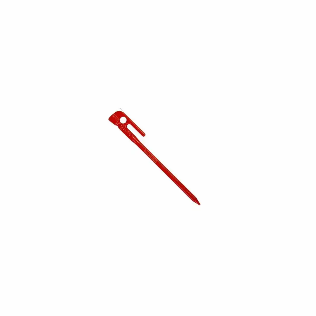 鍛造ペグ（エリッゼステーク）18cm×8本セット レッド 赤 キャンプ用品 アウトドア用品 燕三条製 [村の鍛冶屋] タープ テント【012S158】