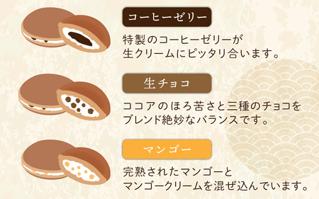 お菓子のひろせ店長お勧め「生どらバラエティMIXセット10個入り」