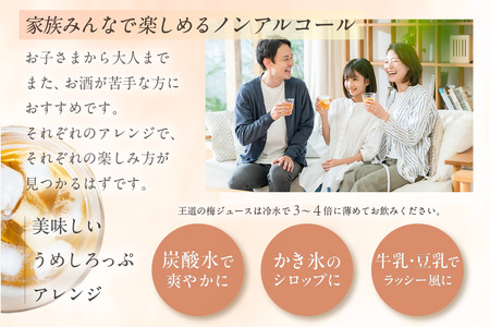 【数量限定】白老梅 佐布里梅のうめしろっぷ2本セット