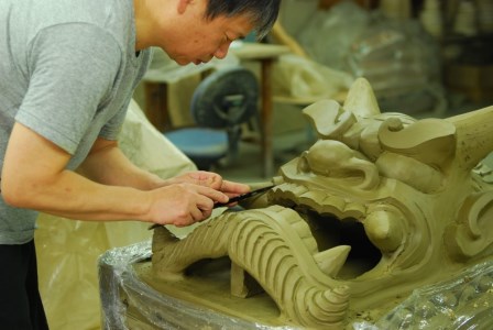 手作り鬼瓦　鬼面　壱号