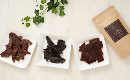鹿肉100%ペットフード  やまゴチ チップ、モモ、レバー 50g 各1袋