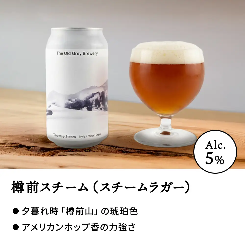 【白老町のクラフトビール】「樽前スチーム」（計24本）《The Old Grey Brewery》