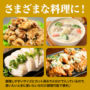 【12ヶ月定期便】 九州産若鶏もも肉（310g×8袋）・むね肉（600g×7袋）セット  鶏肉 お肉 モモ肉 もも肉 ムネ肉 むね肉 2種類 小分け 冷凍 九州産 国産 熊本県 菊池市 送料無料《お申込み翌月から出荷》