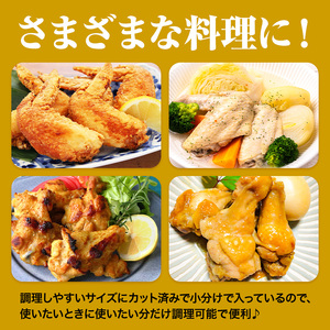 【12ヶ月定期便】 九州産 手羽先（500g×4袋）・手羽元（500g×4袋）セット 計4kg 鶏肉 肉 鶏 手羽 唐揚げ 詰め合わせ セット 冷凍 九州 国産 熊本県 菊池市 送料無料《お申込み翌月から出荷》