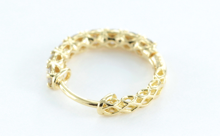 K18YG　天然ダイヤモンド　ピアス　0.50ct【P17784B】
