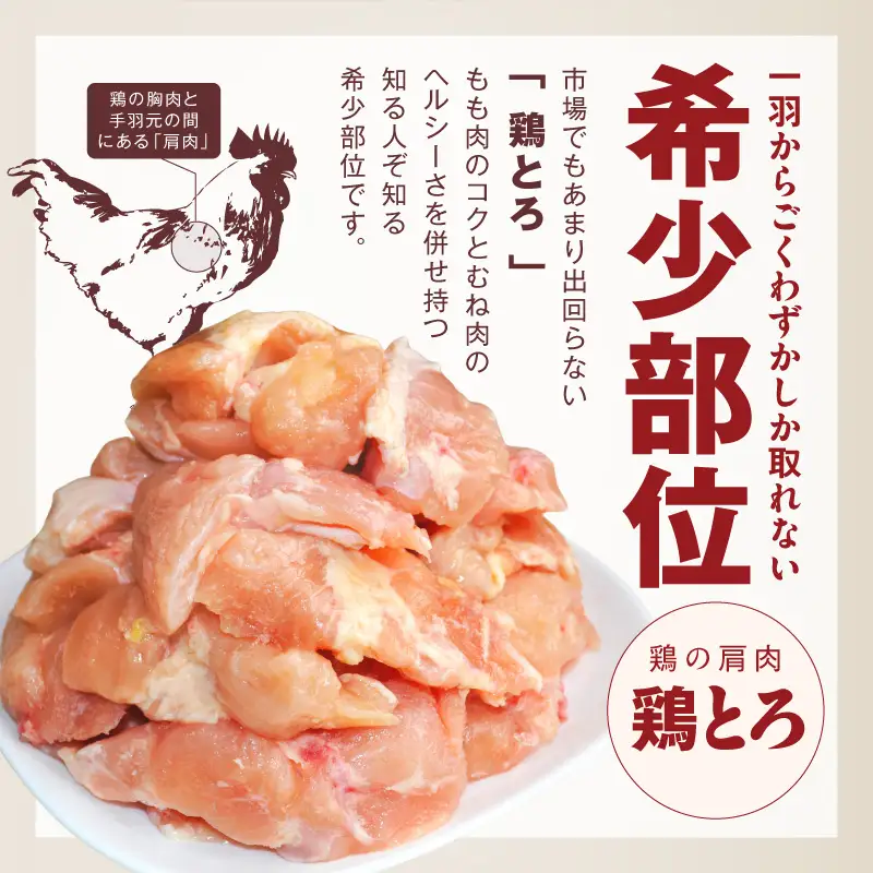 【氷温熟成×極味付け】国産鶏とろ（肩肉）1.5kg（300g×5P）