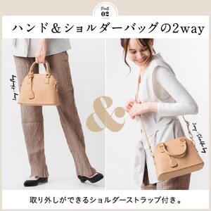 ボストン ショルダーバッグ ベージュ MURA｜バッグ