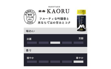 本格米焼酎 「 白岳KAORU 」 200ml 5本セット 米焼酎 焼酎 白岳 KAORU お酒 酒 アルコール 国産 熊本県産 米こうじ 吟醸酒 フルーティ